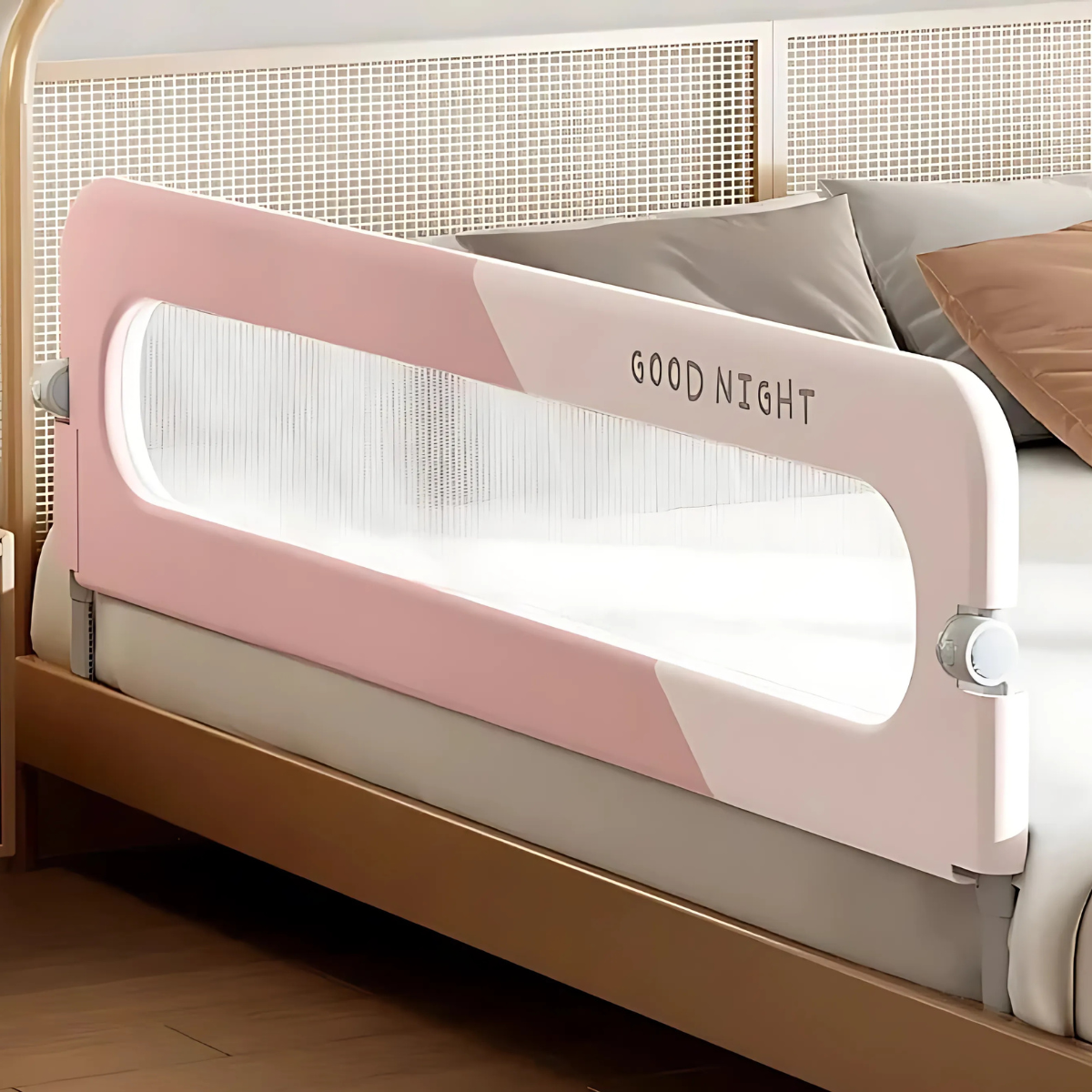 summer infant bed guard SafeSleep Foldable Baby Bed Rail, Pink (150CM)
