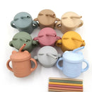 Silicone Training Cups: StrawBlossom Sippy Silicone Training Cups: StrawBlossom Sippy HuggingBub