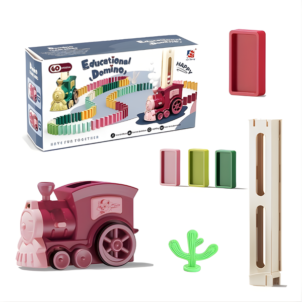 Domino Train Set for Kids (Building Blocks Toy)