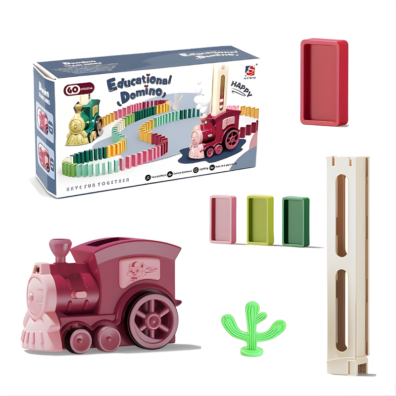 Domino Train Set for Kids (Building Blocks Toy)