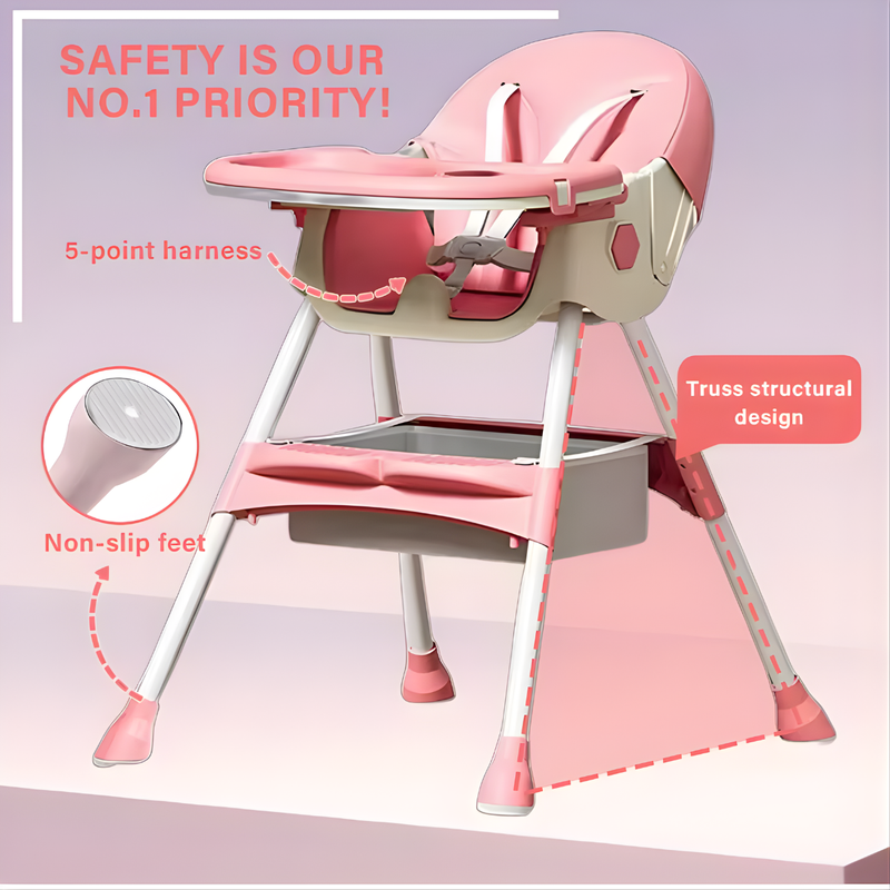 Portable Folding Baby High Chair