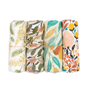 Premium Muslin Baby Wrap Set – 4 Pack, Breathable & Gentle for Sensitive Skin