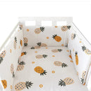 Nordic Stars Baby Bed Thicken Bumpers Zipper Design One-piece Crib Around Cushion Cot Protector Pillows 200*30 CM HuggingBub BL 