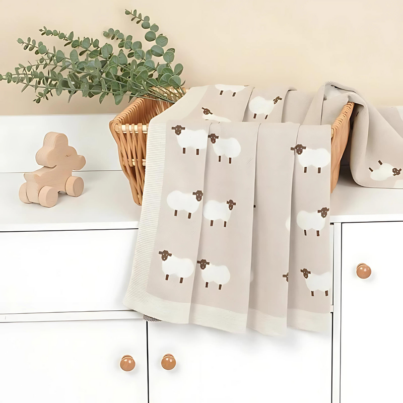 Premium Knitted Baby Blanket for Newborns & Toddlers