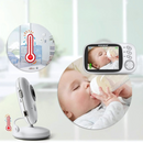 Wireless Baby Monitor with 3.2" Screen, Night Vision & Temperature Sensor