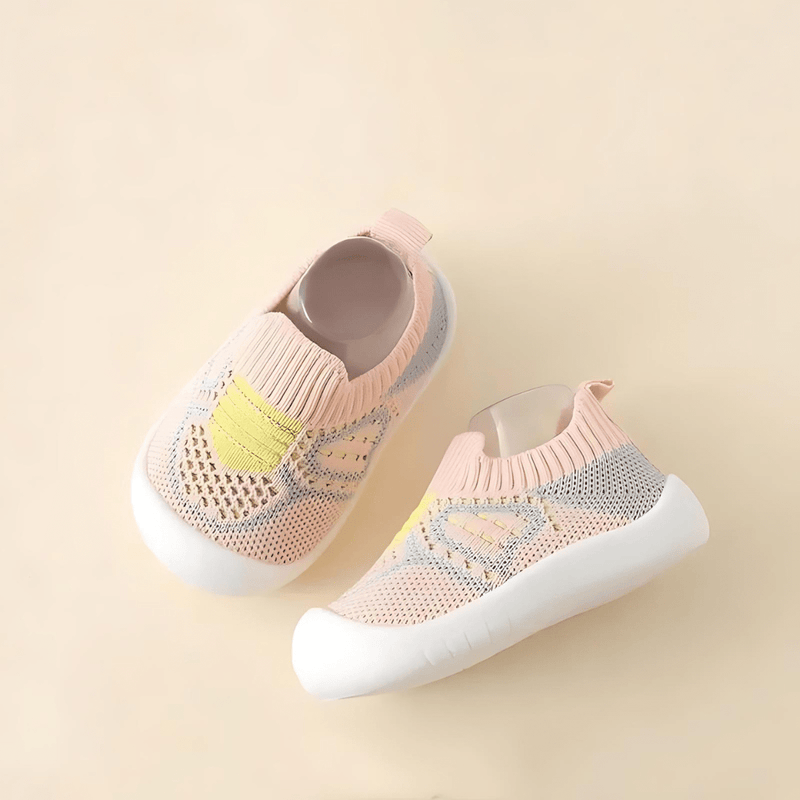 First Walker Toddler Shoes: Vibrant Edition First Walker Toddler Treads: Vibrant Edition HuggingBub Pink 0-6 Months 