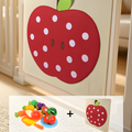 Montessori Felt Food Wall Toy for Toddlers (Fruits and Veggies Board)