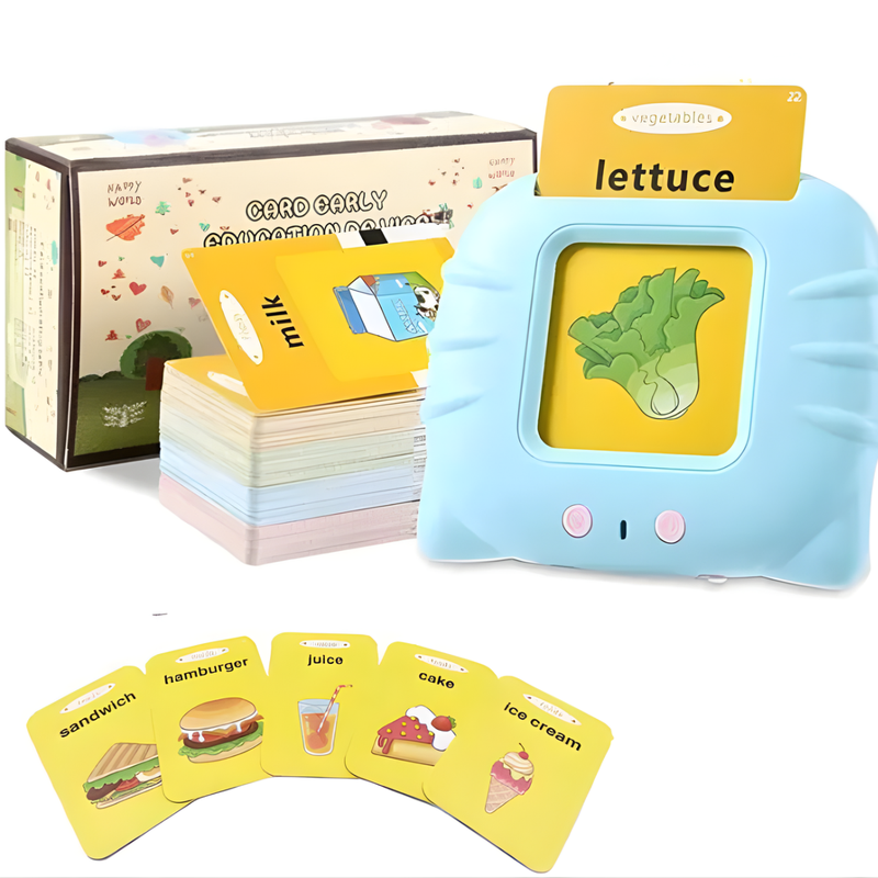 Interactive Talking Flash Cards for Kids – Early Learning Reader Toy