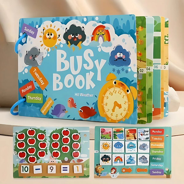 Montessori Busy Book™ – My First Quiet Learning Toy for Toddlers