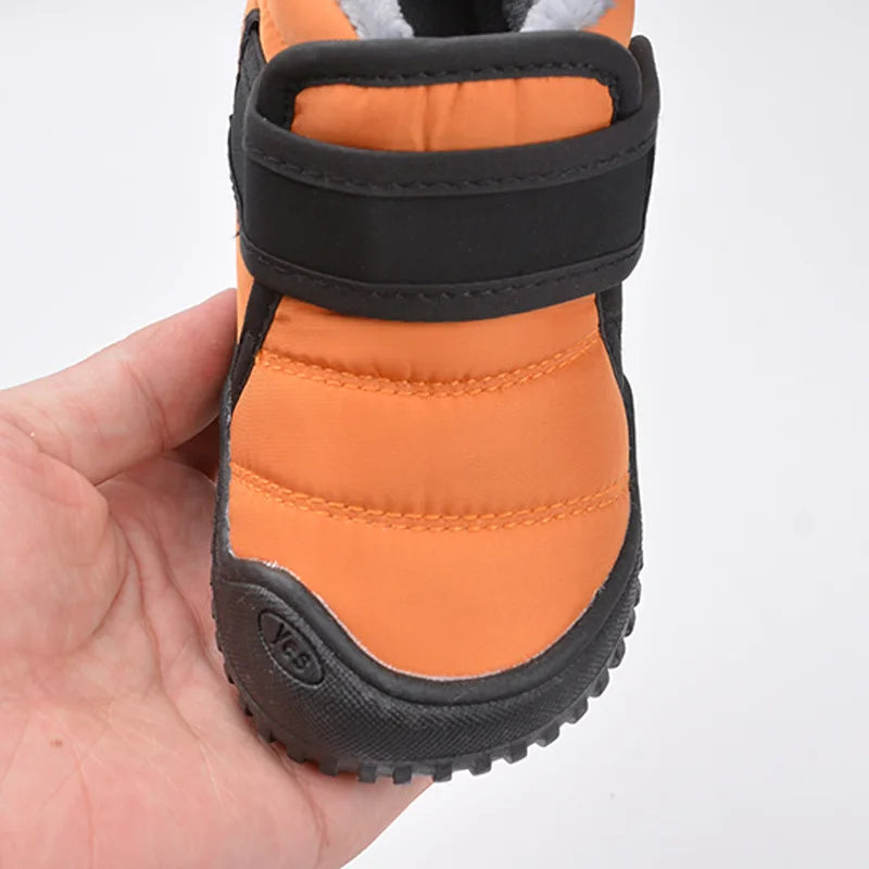 Baby & Toddler Snow Boots – Plush Cotton Lined Winter Walker Shoes (1-3Y)