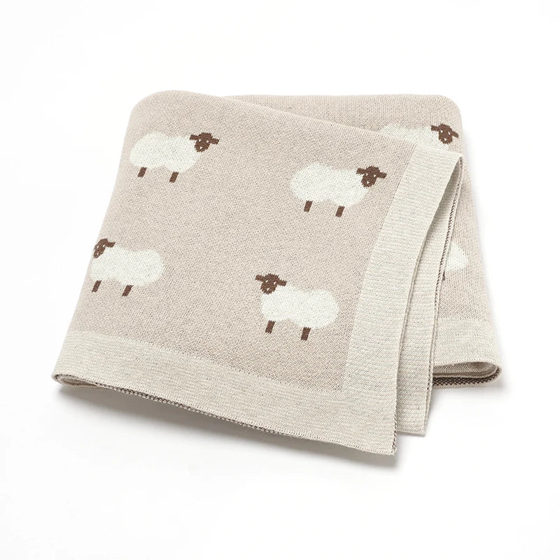Premium Knitted Baby Blanket for Newborns & Toddlers