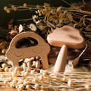 Natural Wooden Baby Rattle & Teether Set – Safe Toys for 0–12 Months