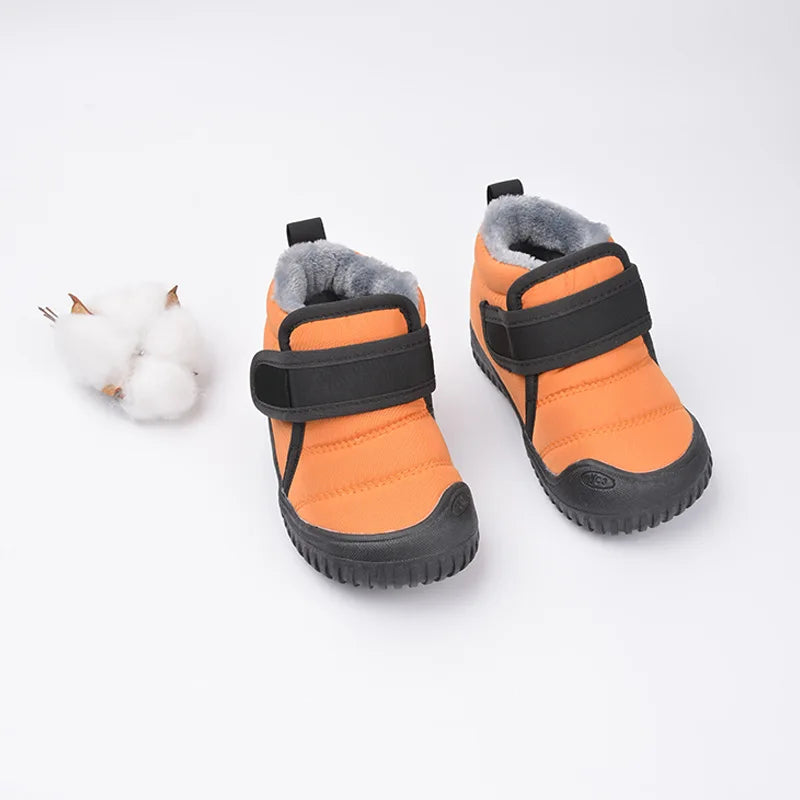 Baby & Toddler Snow Boots – Plush Cotton Lined Winter Walker Shoes (1-3Y)