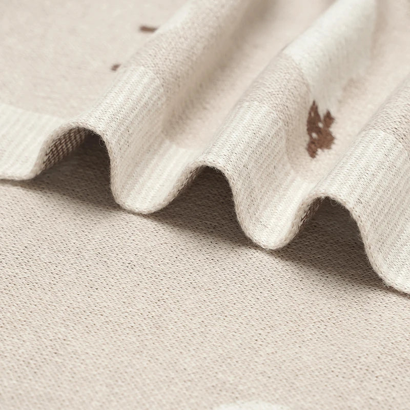 Premium Knitted Baby Blanket for Newborns & Toddlers
