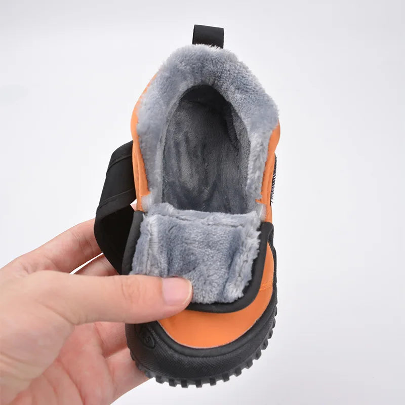 Baby & Toddler Snow Boots – Plush Cotton Lined Winter Walker Shoes (1-3Y)