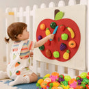 Montessori Felt Food Wall Toy for Toddlers (Fruits and Veggies Board)