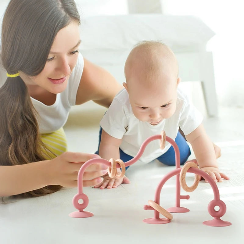 Montessori-Style Soft Teething Rings Montessori-Style Soft Teething Rings HuggingBub 