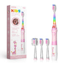 Electric Toothbrush for Kids: Waterproof & SafeSmile Child-Safe Technology Electric Toothbrush for Kids: Waterproof & SafeSmile Child-Safe Technolog HuggingBub Pink 
