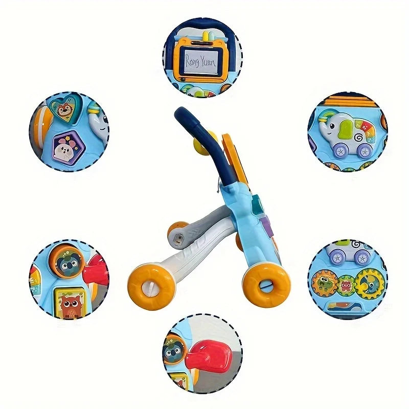 BabySteps™ Baby Walker – 2-in-1 Push Trolley & Activity Toy