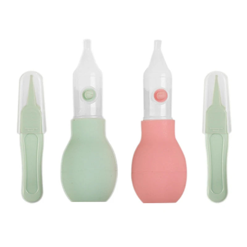 Baby Nasal Aspirator – Newborn Silicone Nose Cleaner with Vacuum Suction