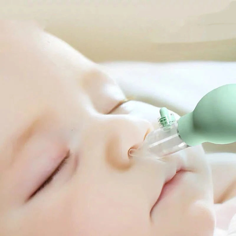 Baby Nasal Aspirator – Newborn Silicone Nose Cleaner with Vacuum Suction