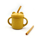 Silicone Training Cups: StrawBlossom Sippy Silicone Training Cups: StrawBlossom Sippy HuggingBub Yellow 