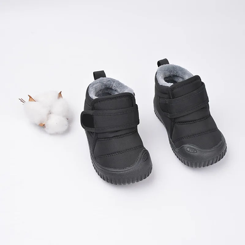 Baby & Toddler Snow Boots – Plush Cotton Lined Winter Walker Shoes (1-3Y)