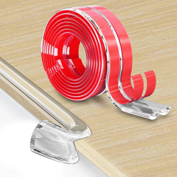 Baby Proofing Corner Protector SafeEdge Clear Guard HuggingBub 1 meter 
