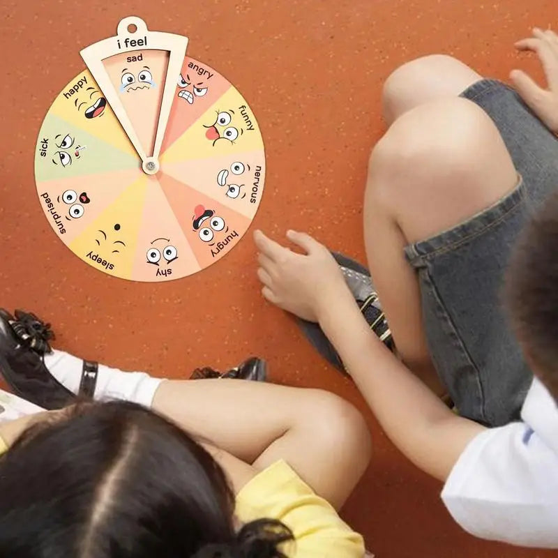 Kids Montessori Emotion Wheel – Feeling Chart for Expression & Learning