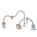 Montessori-Style Soft Teething Rings Montessori-Style Soft Teething Rings HuggingBub Blue 