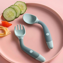 Baby Led Weaning Silicone Spoon & Fork Cutlery Set