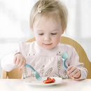 Baby Led Weaning Silicone Spoon & Fork Cutlery Set