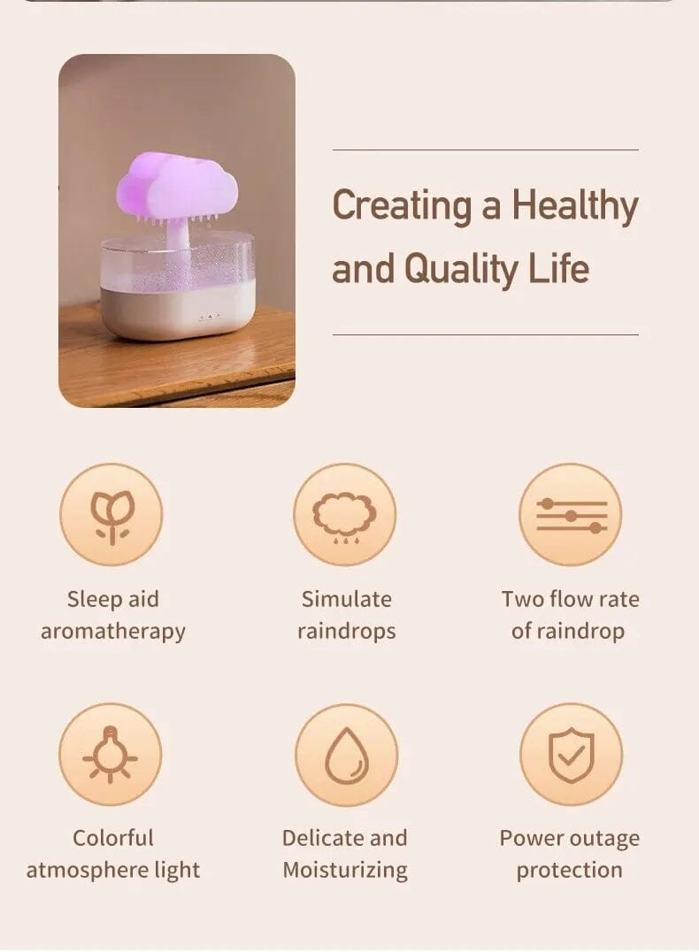 Baby Humidifier & Essential Oil Diffuser with Night Light: SafeMist Cloud Baby Humidifier & Essential Oil Diffuser with Night Light: SafeMist Cloud HuggingBub 