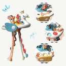3-in-1 Sensory Baby Toy - PlaySens 3-in-1 Sensory Baby Toy - PlaySens HuggingBub White swan 